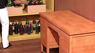 How to Lose Ones Virginity 5 - Eve Giving Blowjob to Leo and Manager Caught Them Redhandedly