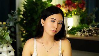 Softcore solo with cute asian chick Akane Ozora