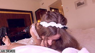 Crazy Maid Gets Her Coochie Creampied