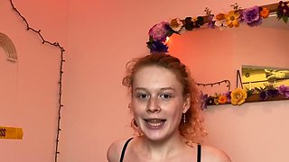 Beauty Amateur Redhead Teen make Perfect Blowjob