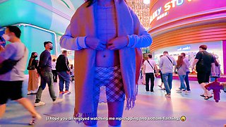 Amateur skater girl outdoor in public fucking for money