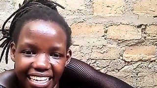 African ebony village girl gets fucked outdoors live at sexy