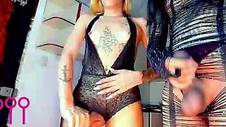Naughty blonde femdom fetish hottie rams ass with strapon