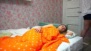 Stepson Seduces Stepmom with Big Natural Tits and Cums in Her Mouth While Dad's Away