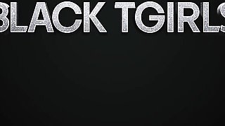 Tranny fucked xxx with cheerful model from Black TGirls