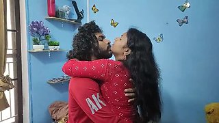 Hot Indian BDSM Girlfriend Tied Up for Rough Blowjob & Romance