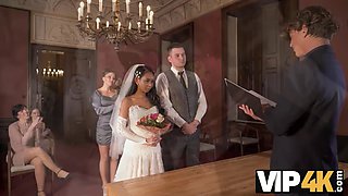 VIP4K. The couple started fucking in front of the guests after the wedding ceremony