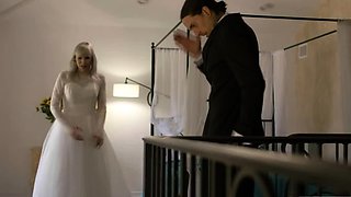 Shemale bride gets analed by groom before getting married