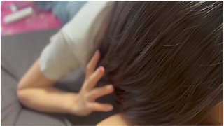 Servantly College Girlfriends Blow Job & Doggystyle Creampie With Anal Fingering