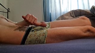 Cum in my boxers after work