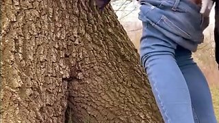 Amazing outdoor sex with a Russian slut