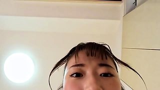 Great close up in japanese teen blowjob pov