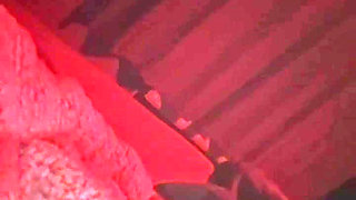 Student playing with pussy and boobs over BBC