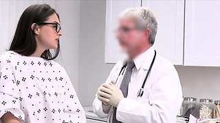 Busty inked patient fucked by horny doctor