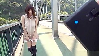 Nishikawa Rion is fingeringg her hairy twat on a camera