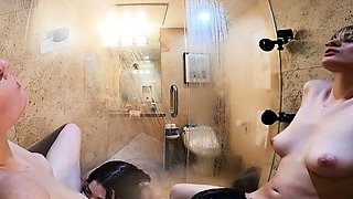 Cute amateur brunette naughty in solo jerking show on camera