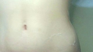 Amateur striptease and Solo masturbation