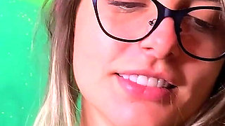 I Am Cumming! Skinny Slut Swallow Cum After Wild BJ