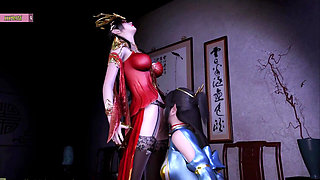 Medusa Queen and Feng Qing Yi Seduce - 3D Animation