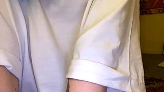 Emo teen Becka solo webcam masturbation