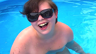 POV: Pool Creeper Caught! Anal Devore