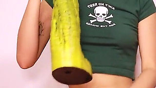 Fuck Machine and Xl Sea Monster Ends with Big Squirting