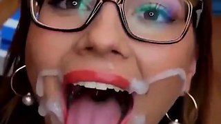 Busty JenKowski bukkake cumslut