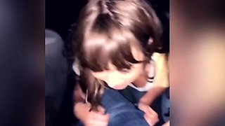 Cute brunette young hookup amateur teen blowjob