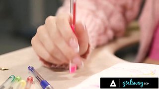 Girlsway - milf Shay Sights teams up with schoolteacher Reagan Foxx to discipline stepbae Demi Hawks