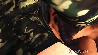 3DXPassion featuring ho's shaved trailer