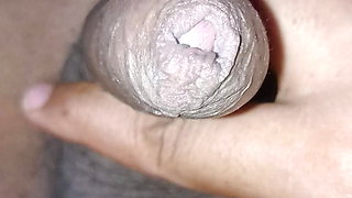 How Male Penis is Getting Ready For Sex. Masturbation Stage in Slowly Growing Penis.