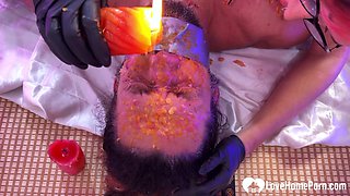 Punishing My Filthy Husband with Scalding Wax All Over