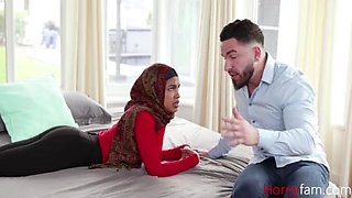Virgin Stepsis in Hijab Fucks Hard - Maya Farrell & Peter Green