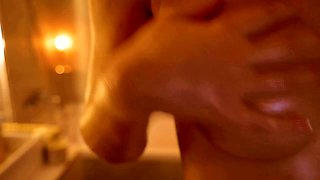 Pissing masturbating babe solo toy play