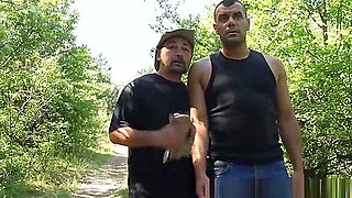 Restrained Slave Banged And Creamed Outdoors