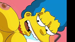 Hottest Moms Marge & Lois Wild Futanari Blowjob Cum Compilation - Uncensored 3D Hentai