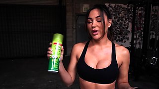 Busty brunette solo masturbation