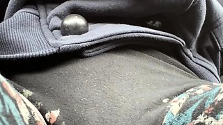 Pulled amateurs close up car sex