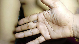 Village girl real homemade squeezing the breasts