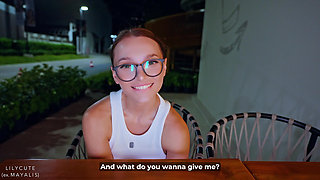 Looks Like We Got Caught - Fucked Her to Squirt on the First Date in a Public Toilet