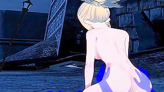 Dr Stone Hentai - Kohaku Blowjob And Fucked - Japanese Asian Manga Anime Game Porn