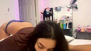 Gianna sucks hairy big beautiful woman in POV passion