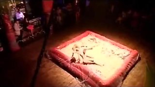 Mud wrestling to death