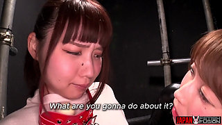 English Subtitles Yumika Saeki Dominates Ui Matsushima in This Memorable Lesbian Bondage Scene