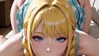 Manga porn anime - I always deep-throat my acquaintance's trouser snake when I go to his mansion