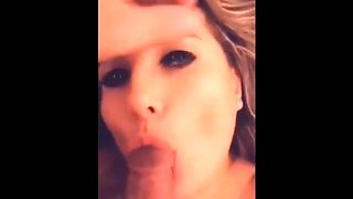 French Girl Sucks Me at Home