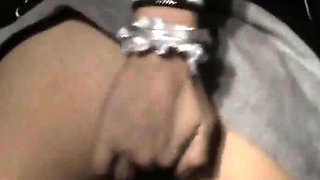 Kitty Karsen Masturbates outdoors