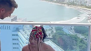 Sex in the Alutas with a View of the Sea with a Very Pregnant Woman