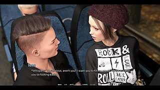 Taboo University - Hot Emo Girl Snacks All My Juicy Cum in a Bus