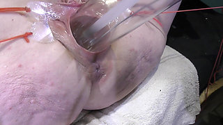 Far Spread Pussy Close up Fucking with Lamp 1000watt